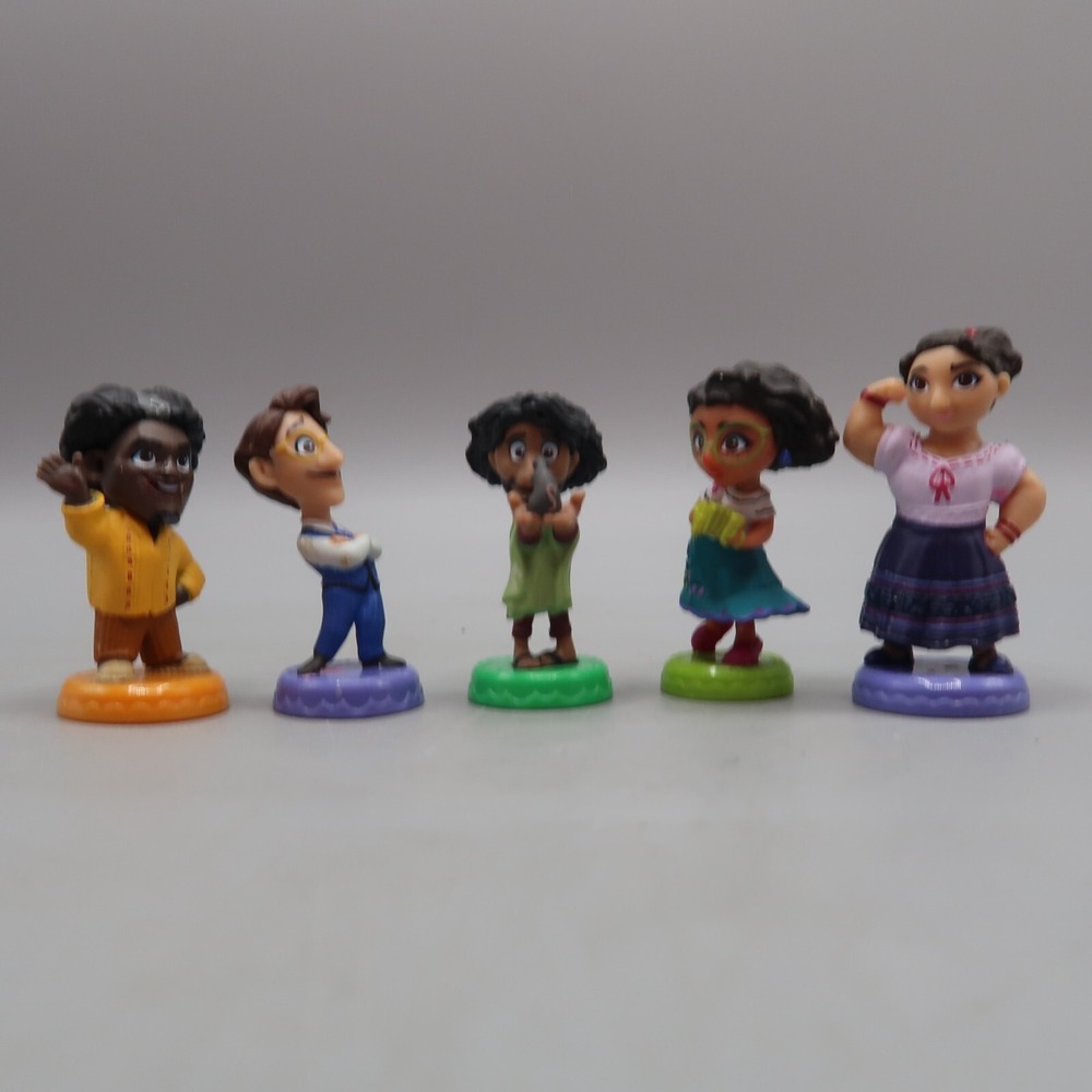 Disney Encanto Figures Mini Cake‎ Toppers PVC Lot JAKKS Pacific 5 Pieces 2"